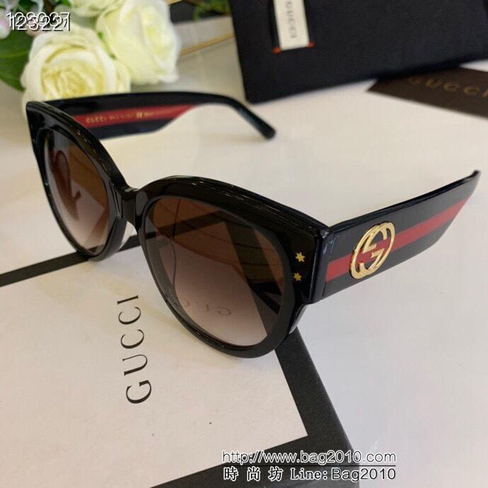 GUCCI古馳 GG 3684FS 經典三色條紋 時尚潮流 男女款 太陽鏡  lly1385
